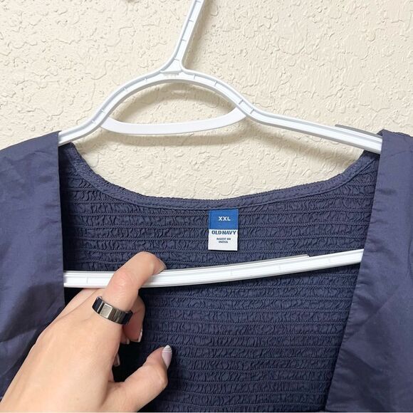 NWT Old Navy Womens Fit Flare Size 2X Long Sleeve Sweetheart Midi Dress Pockets - Picture 6 of 10